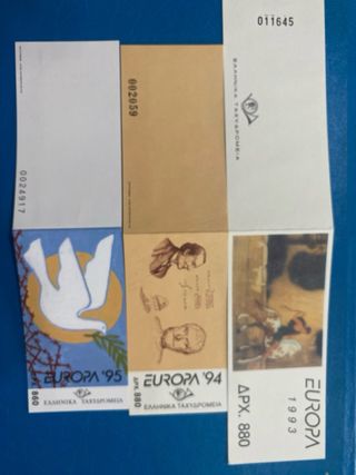 Sellos Albania, Andorra y Grecia. Hojas y librillo
