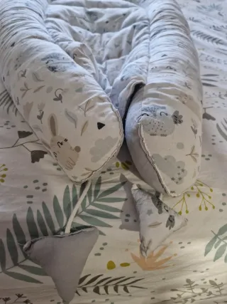 Nido cambiador bebé estampado búhos
