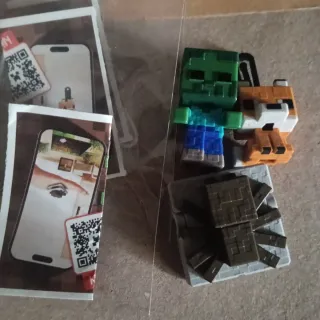 Pack 3 Figuras Minecraft Kinder