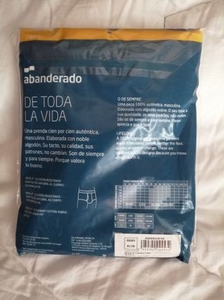 Lote 6 calzoncillos Abanderado Talla XL