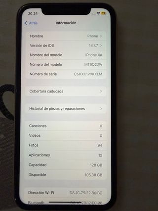 iPhone XR 128GB Amarillo Batería Nueva
