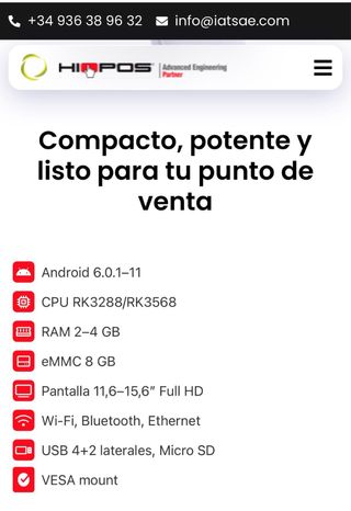 TPV Hiopos con impresora y cajón