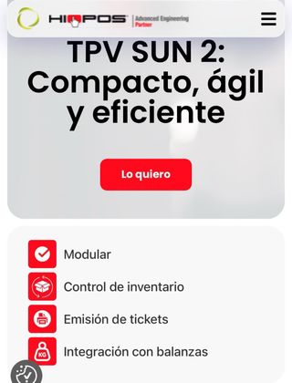 TPV Hiopos con impresora y cajón