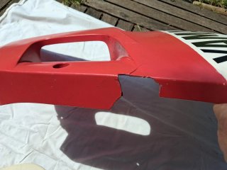 Carrocería Yamaha Roja y Blanca