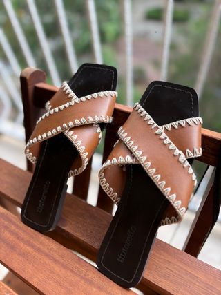 Chanclas Tintoretto Marrones Talla 38
