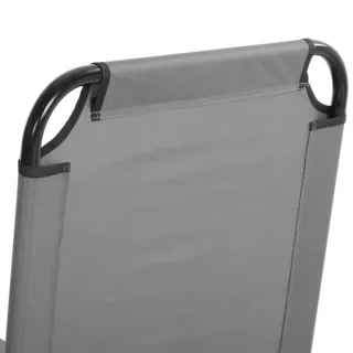 Tumbona Plegable Reclinable Gris