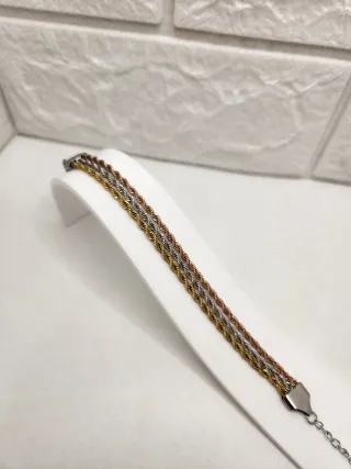 Pulsera triple cordón acero quirúrgico