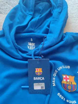 Sudadera FC Barcelona Autentica Azul para niño, Ta