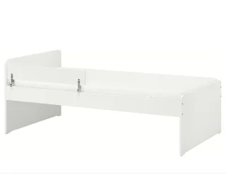 Struttura letto singola bianca