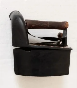 Plancha antigua de carbón carbón siglo XX