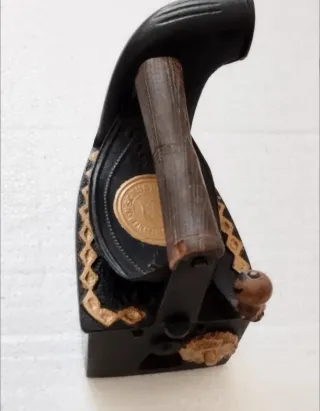 Plancha antigua de carbón carbón siglo XX