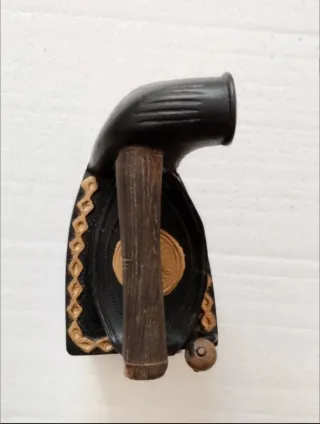 Plancha antigua de carbón carbón siglo XX