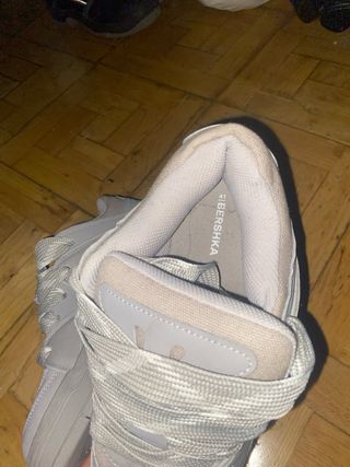 Zapatillas Bershka Beige/Gris