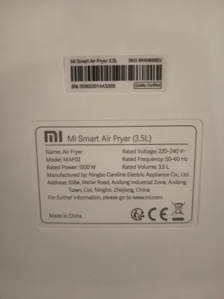 Freidora Aire Xiaomi Mi Smart Air Fryer