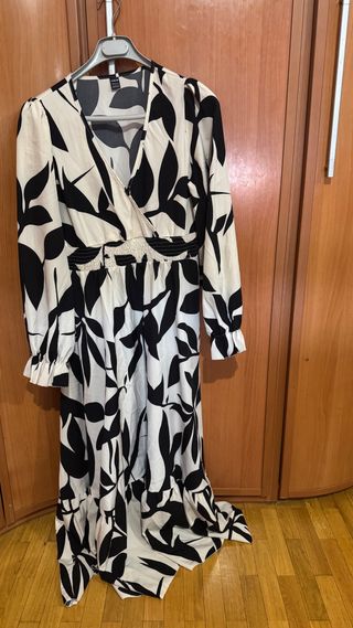 Vestido SHEIN estampado hojas