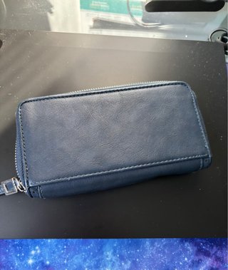 Portafoglio donna blu