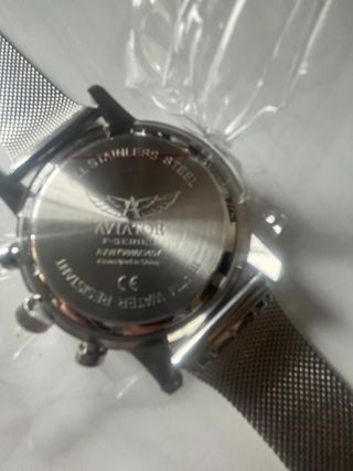 Reloj Aviator F-Series Hombre Negro/Plata