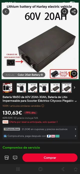 Citycoco choper 1000W Scooter Eléctrico