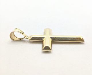 Colgante Cruz de oro de 14k, 3.35 g.
