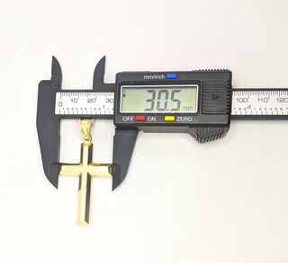 Colgante Cruz de oro de 14k, 3.35 g.