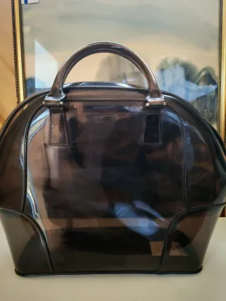 Bolso Armani Negro/Marrón Charol
