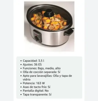 Olla ovalada eléctrica crockpot Morphy Richads