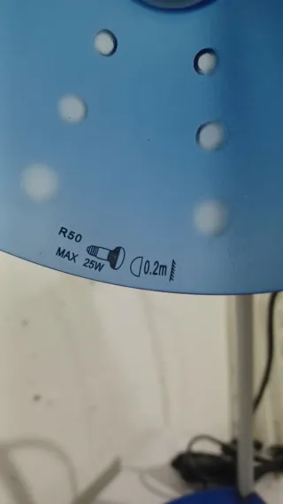 Lámpara Escritorio Ikea Azul Metálica
