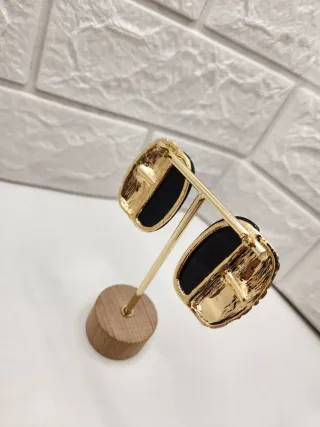 Pendientes Vintage Acero Quirúrgico Chapado Oro