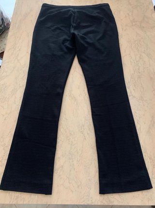 Pantaloni eleganti neri con fantasia a micro-pois