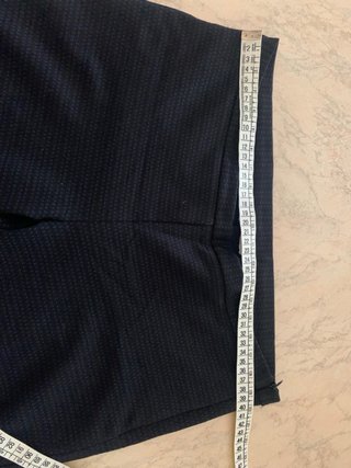 Pantaloni eleganti neri con fantasia a micro-pois