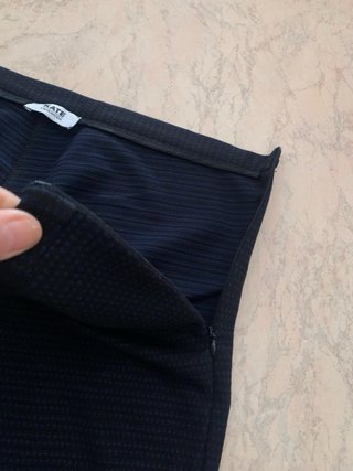 Pantaloni eleganti neri con fantasia a micro-pois