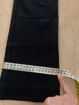 Pantaloni eleganti neri con fantasia a micro-pois