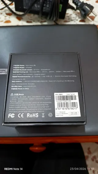 Smartwatch Xiaomi Mibro Watch T1 Negro Bluetooth