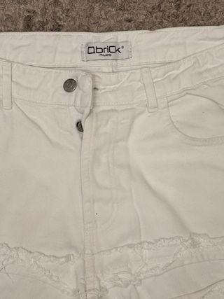 Shorts bianchi strappati Obey