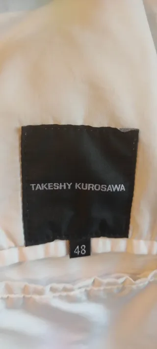 Cazadora motera Takeshi Kurosawa blanca