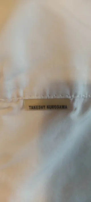 Cazadora motera Takeshi Kurosawa blanca