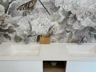Mueble de baño doble lavabo