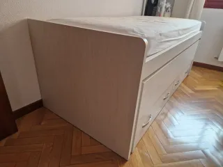 Cama nido 200x90 con cajones + colchón
