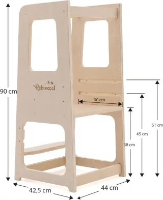 Torre di apprendimento Montessori Robincool 40x44x90 cm