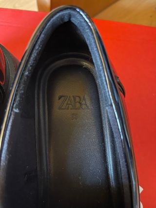 Mocasines Zara charol negros