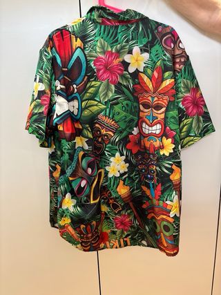 Lote 2 Camicie Stampate Tiki Hawaiane