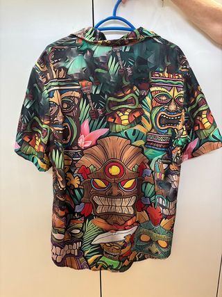 Lote 2 Camicie Stampate Tiki Hawaiane