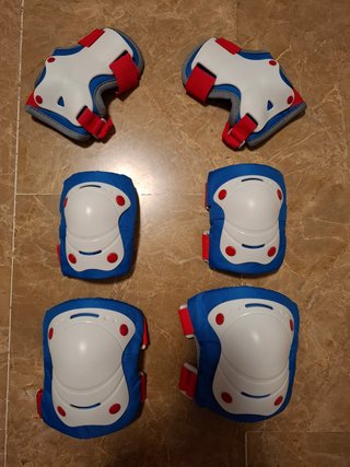 protecciones y casco talla S/M