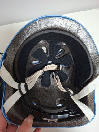 protecciones y casco talla S/M