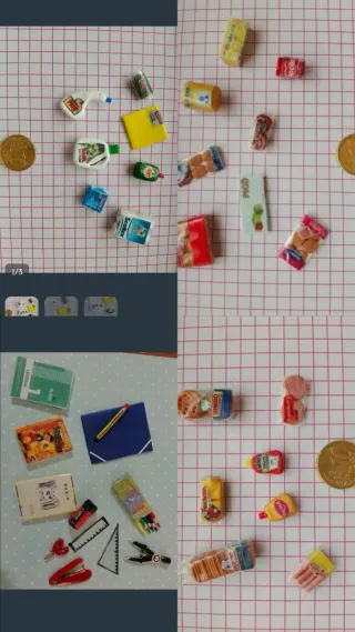 Lote miniaturas hogar y papelería