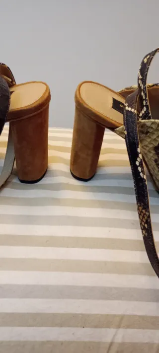 Sandalias Massimo Dutti Piel Serpiente
