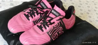 Zapatos Fútbol Bikkembergs Rosa y Negro