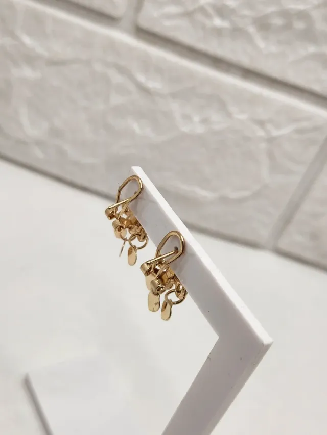 Pendientes Goldfilled Circonita Rosa Niña