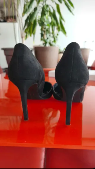 Zapatos ZARA Salón Ante y Charol Talla 38