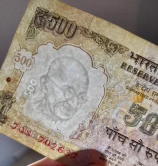 Billete India Gandhi